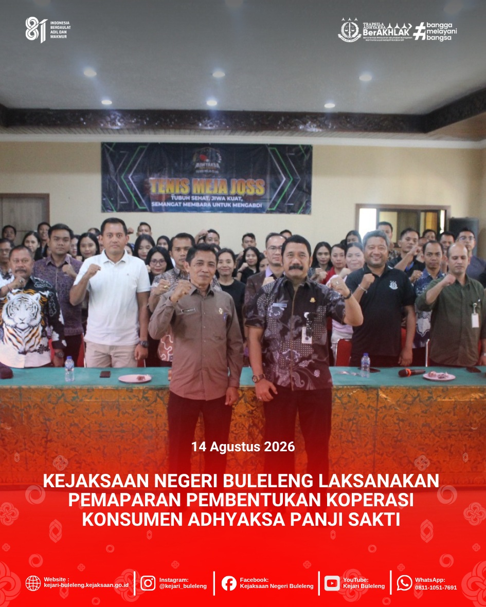 Sosialisasi Pembentukan Koperasi Konsumen Adhyaksa Panji Sakti