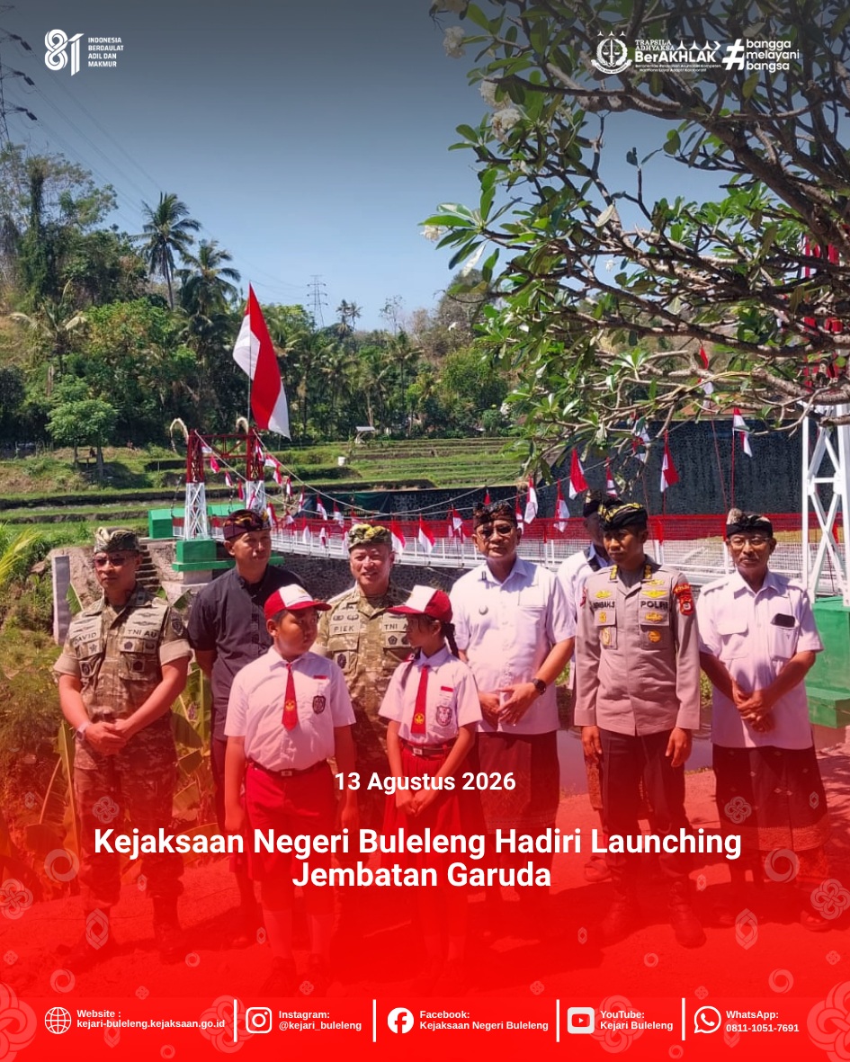 Launching Jembatan Garuda di Desa Lokapaksa, Kecamatan Seririt.