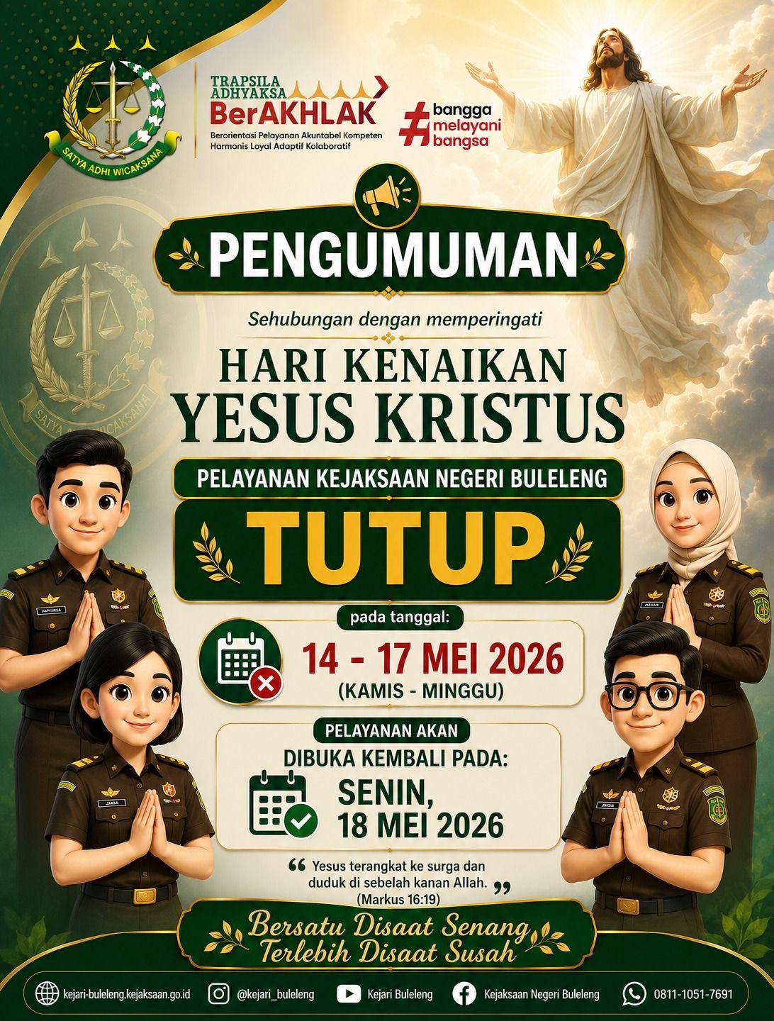 Maklumat Pelayanan & Jam Operasional